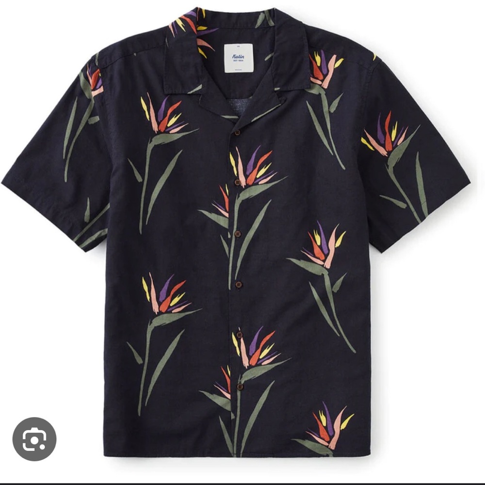 Katin paradise shirt black wash, size large